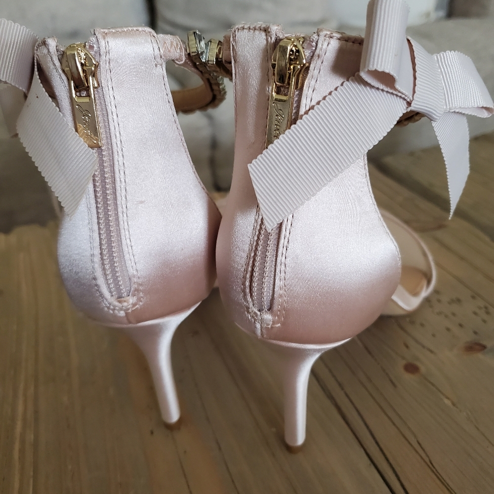 Jewel Badgley Mischka Rhinestone Dress open Toe Pumps, Women's Size 9 M $129 - Picture 8 of 8